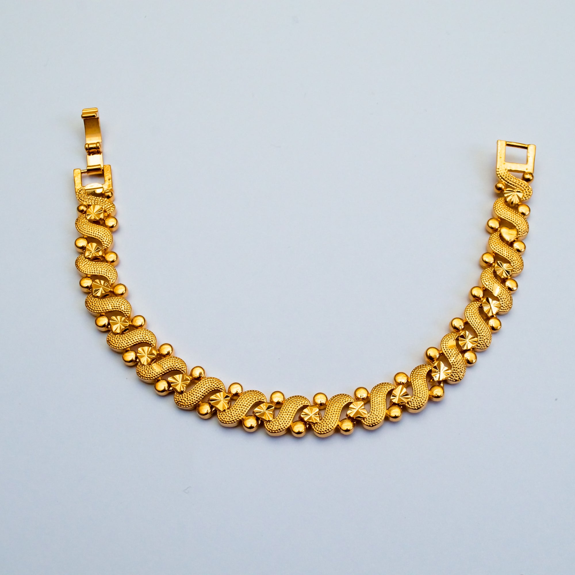 Gold-Plated "S" Bracelets