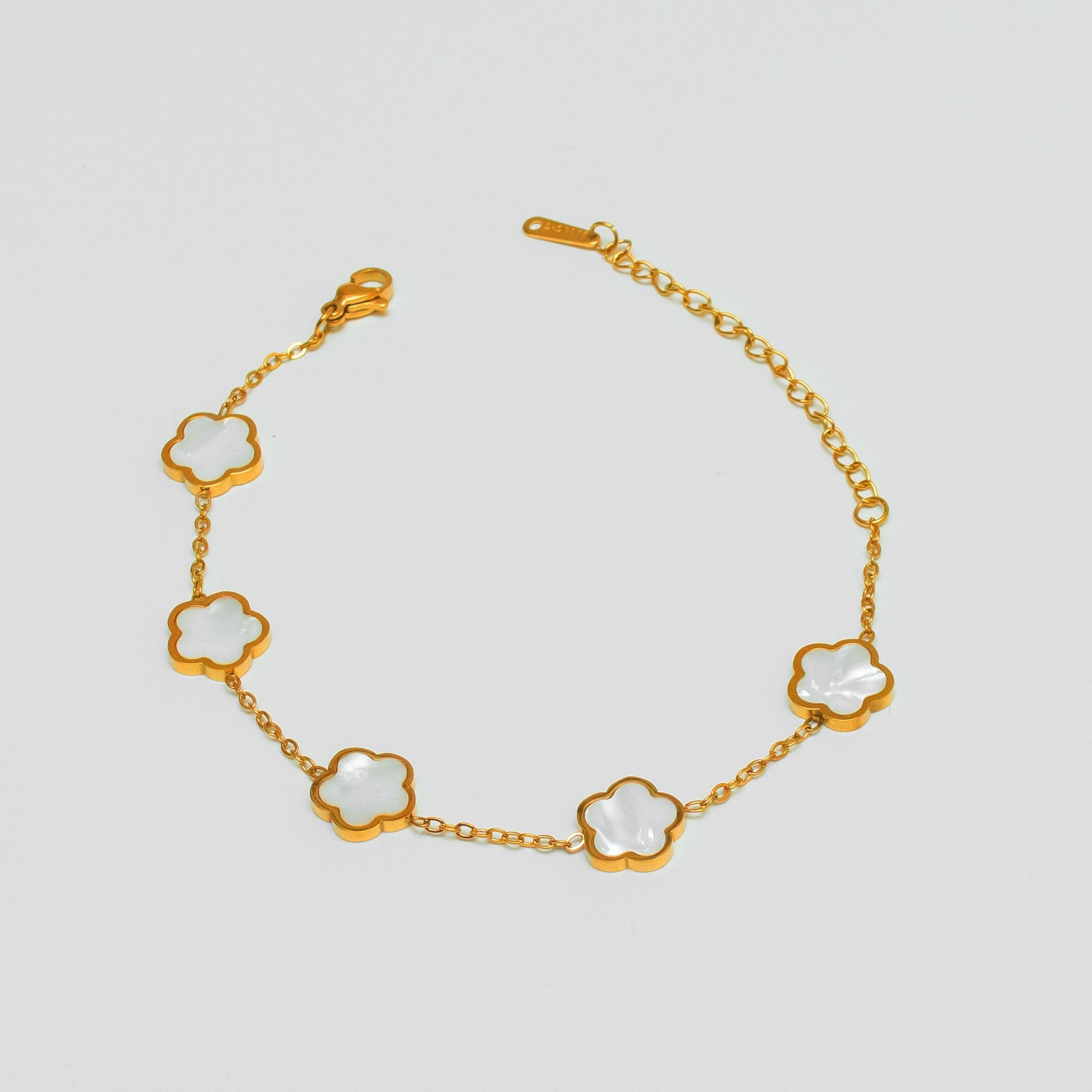 Gold-Plated Clover Bracelets