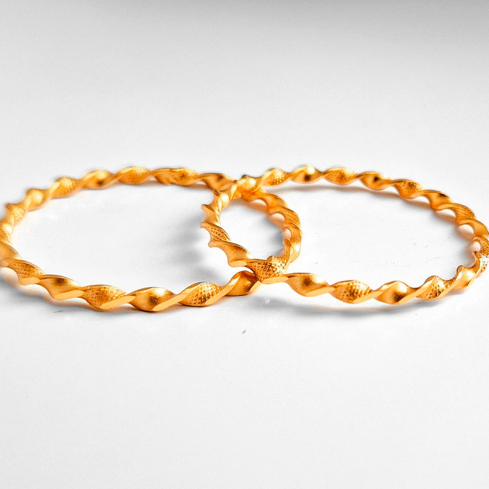 Gold plated kids Bangles