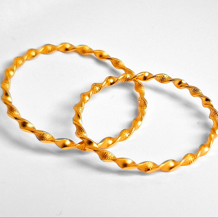 Gold plated kids Bangles