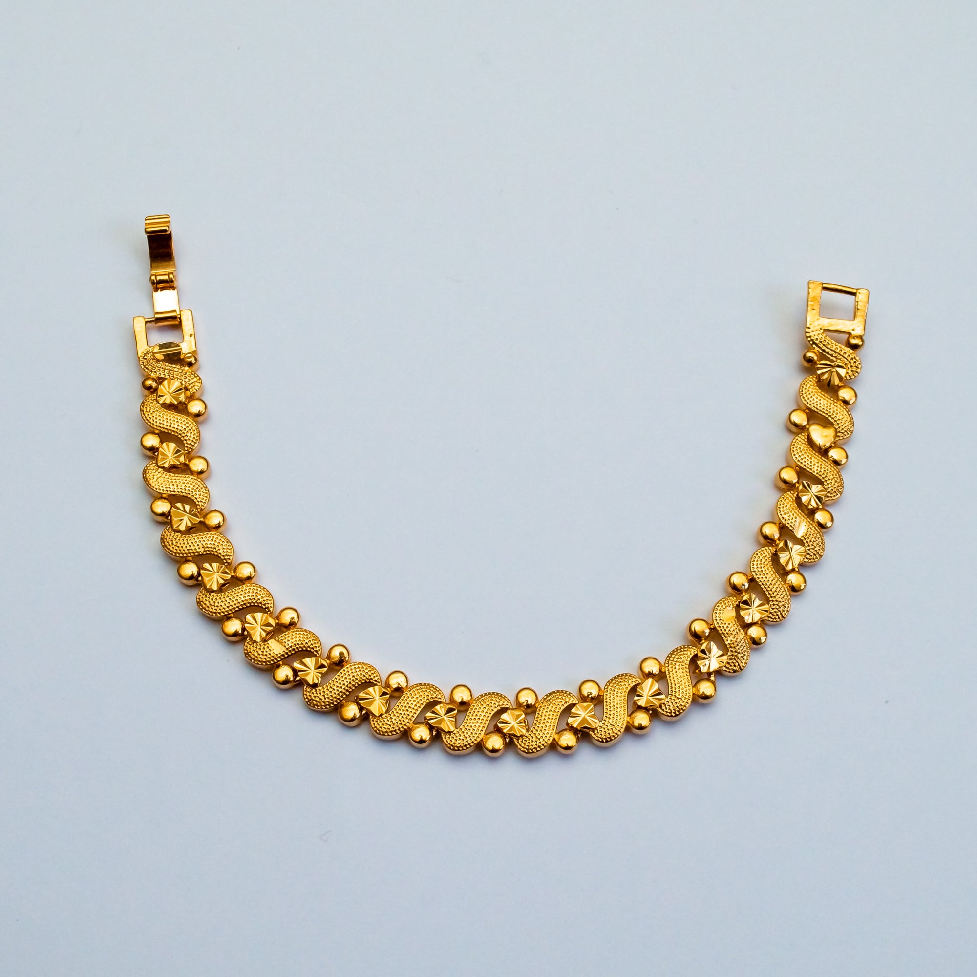 Gold-Plated "S" Bracelets