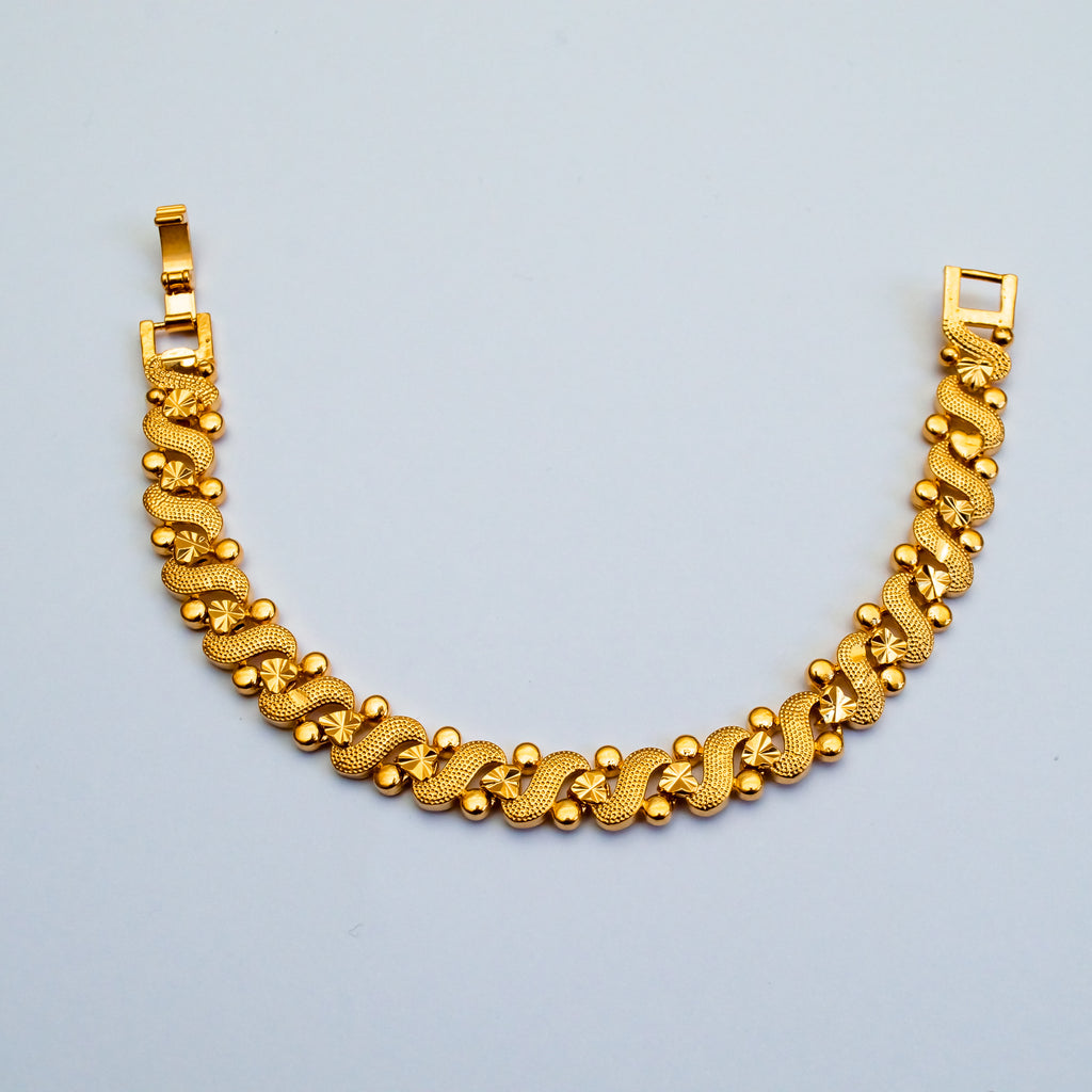 Gold-Plated "S" Bracelets