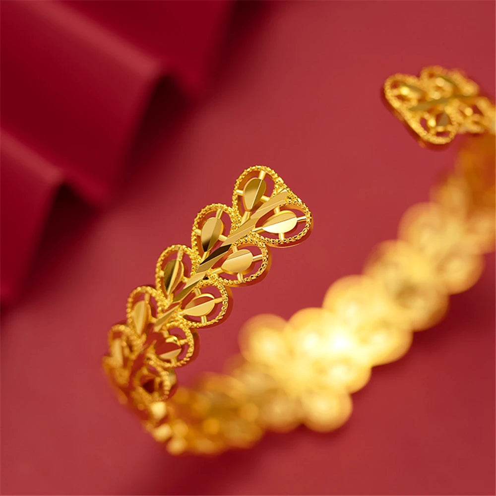 24K Gold Plated Bangles For Women