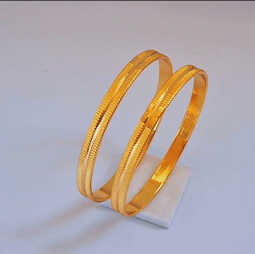 Gold plated kids bangle