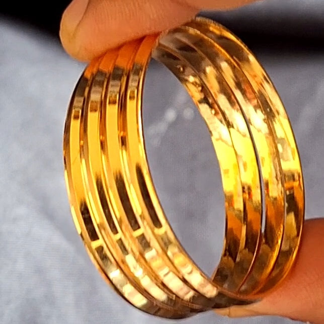 Gold plated kids bangle