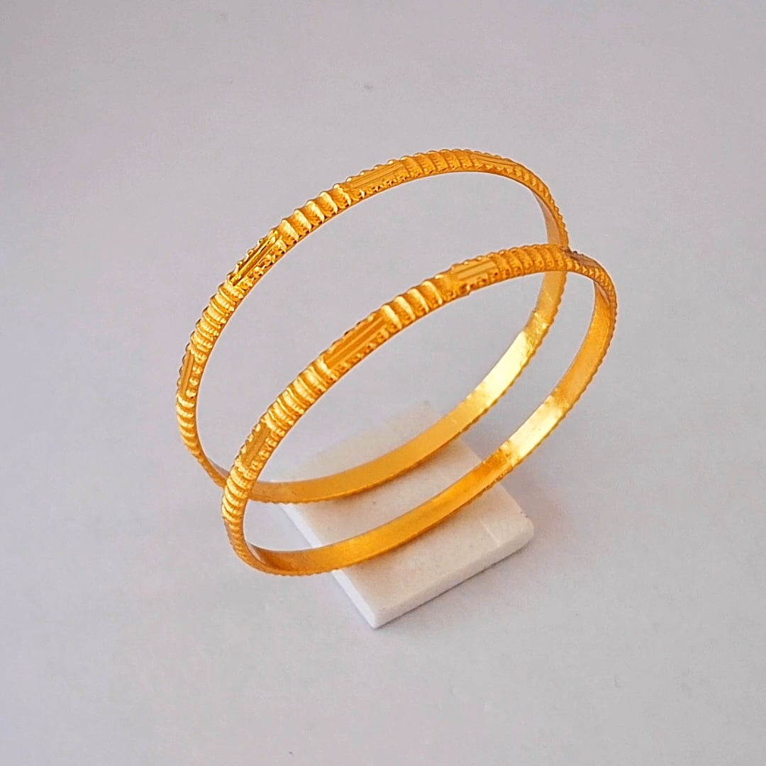 Gold plated kids bangle