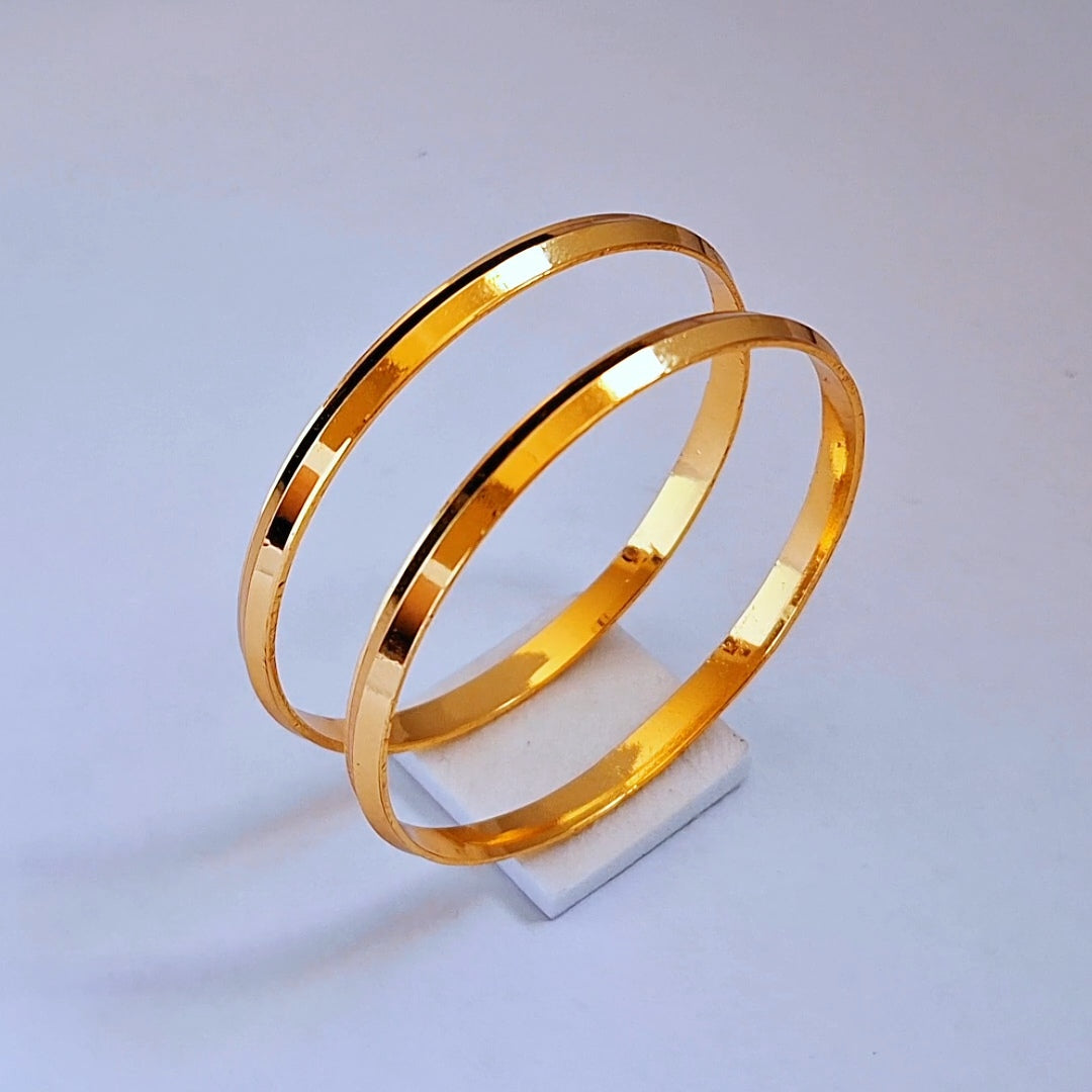 Gold plated kids bangle