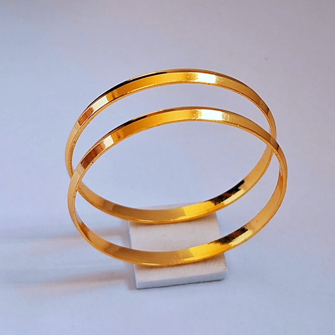 Gold plated kids bangle