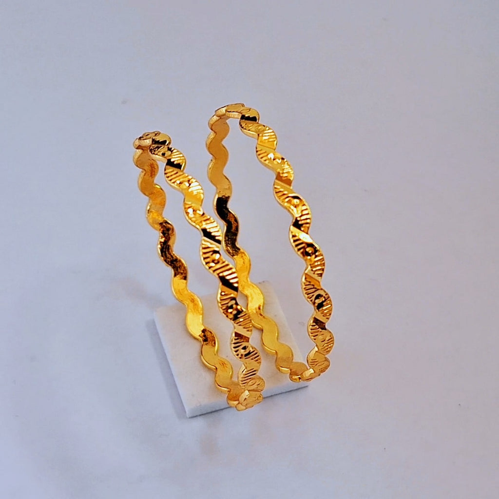 Gold plated kids bangle