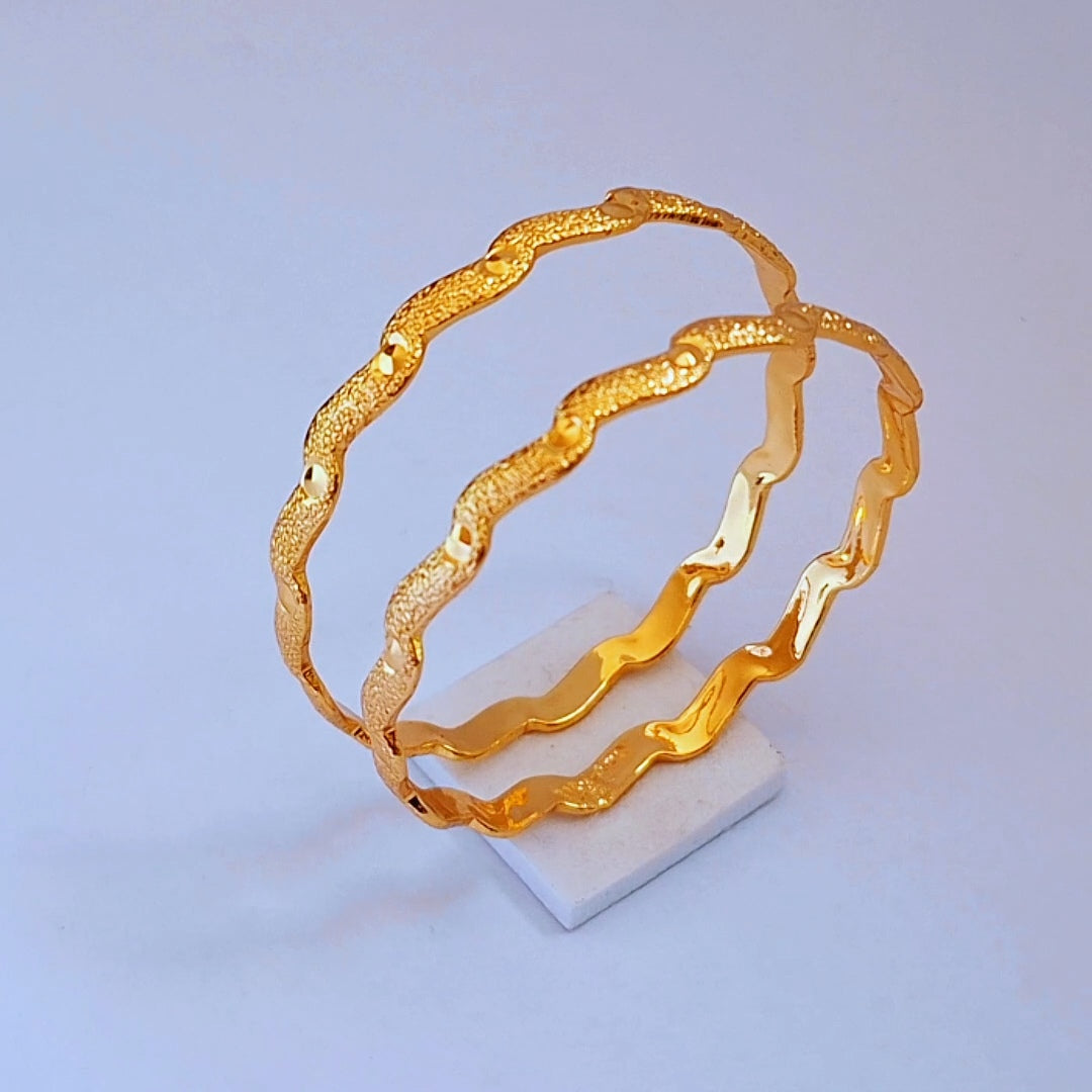 Gold plated kids bangle