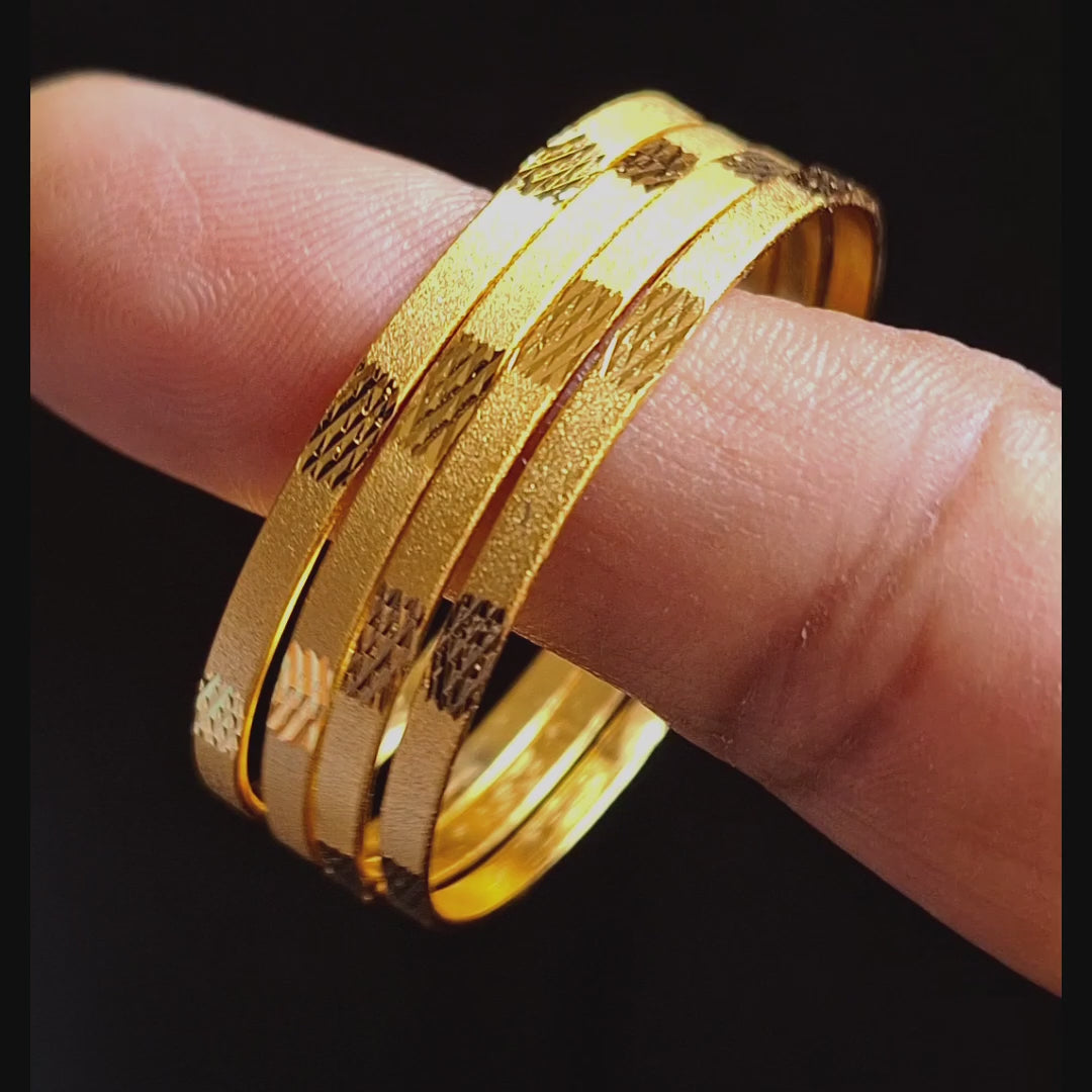 Gold plated kids Bangles