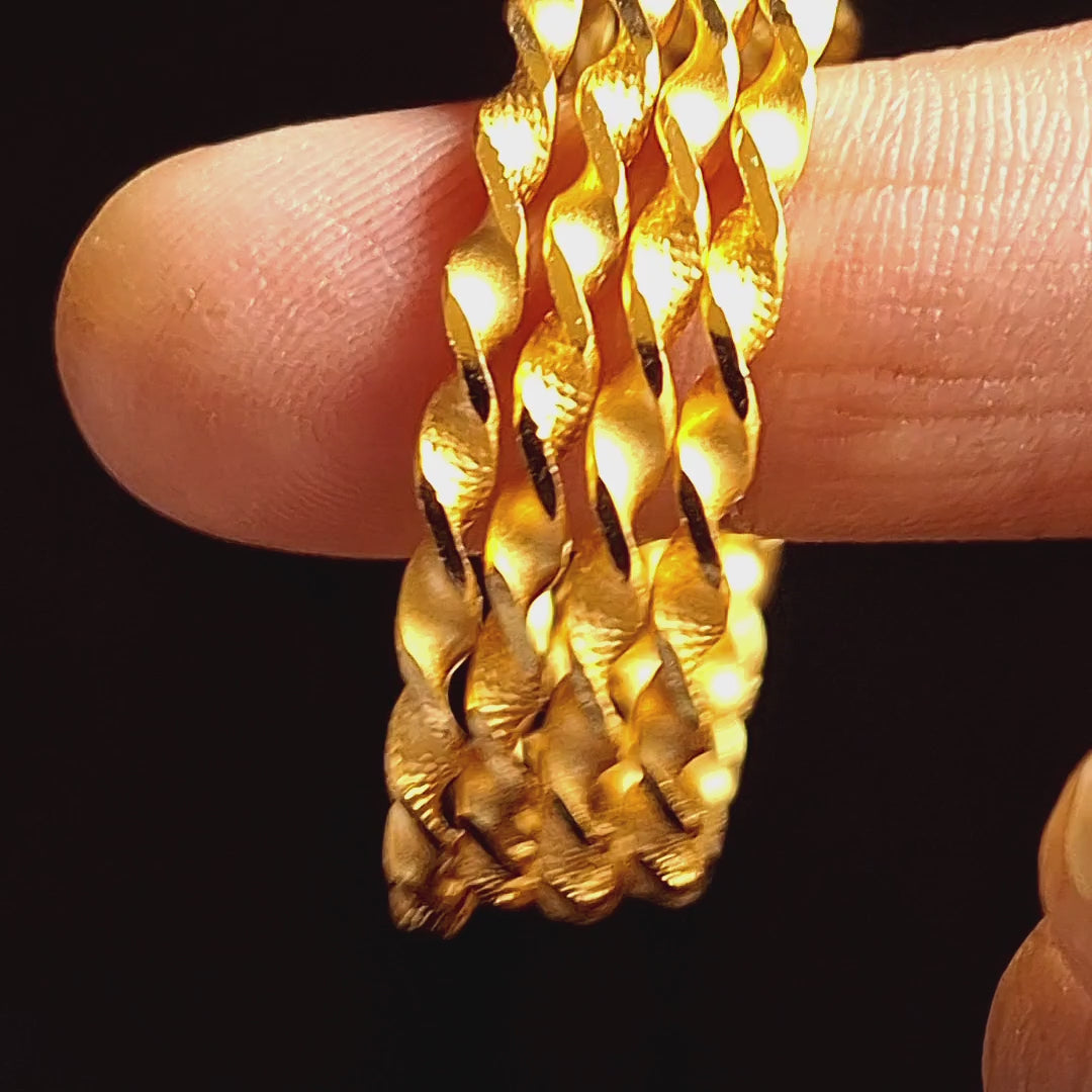 Gold plated kids Bangles