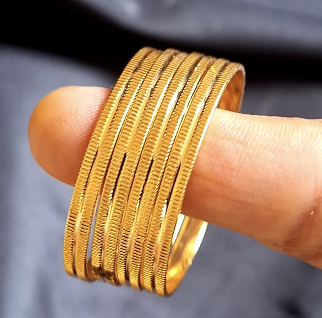 Gold plated kids bangle