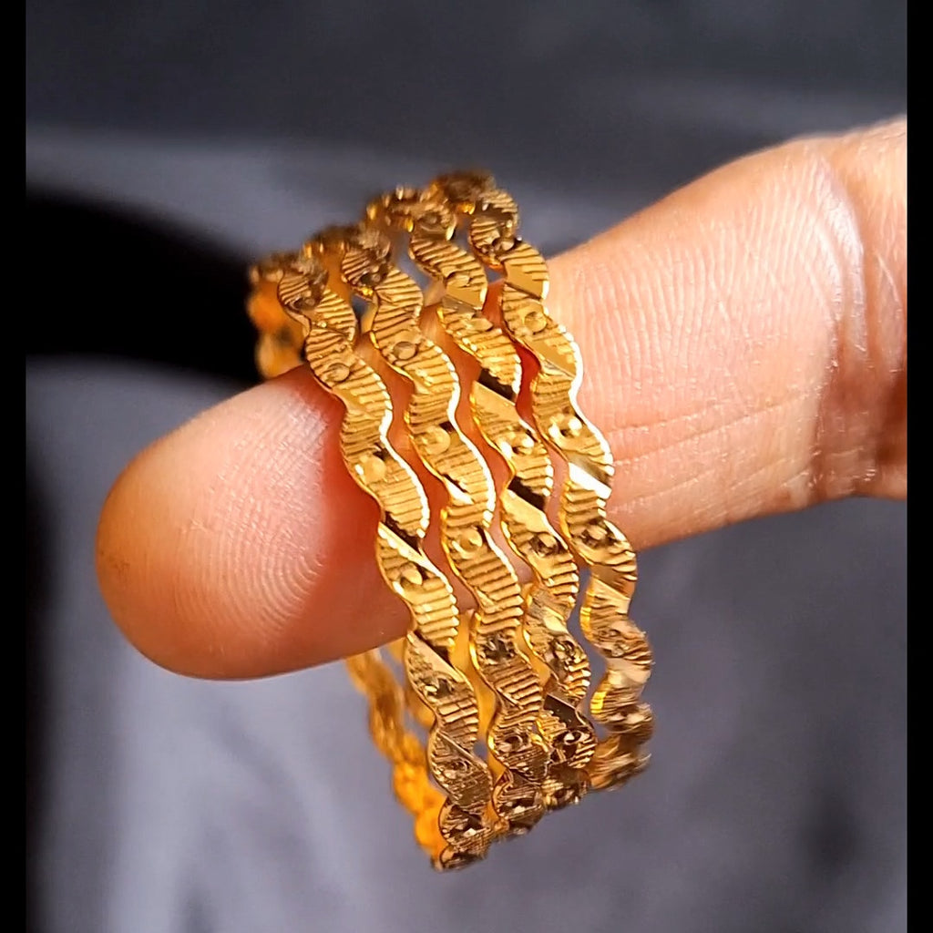 Gold plated kids bangle