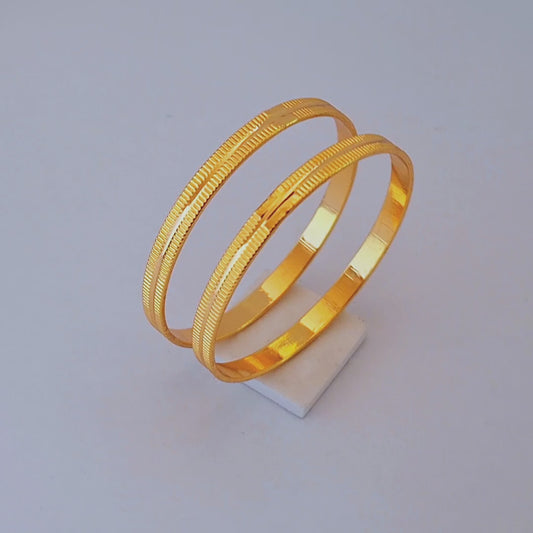 Gold plated kids bangle