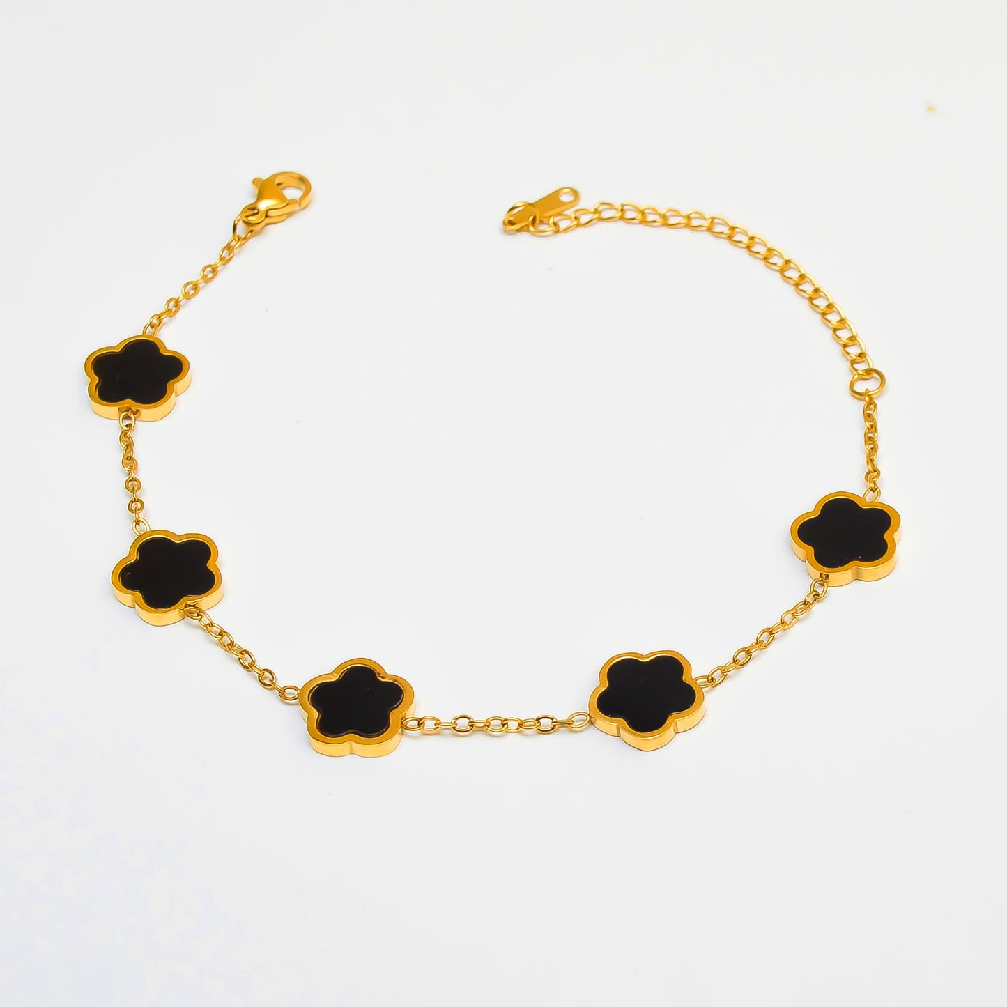 Gold-Plated Clover Bracelets