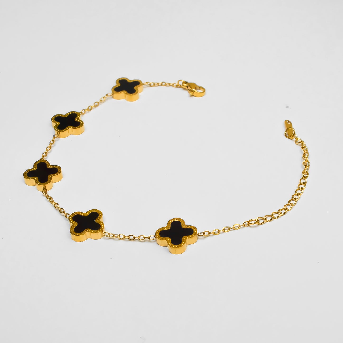 Gold-Plated Clover Bracelets