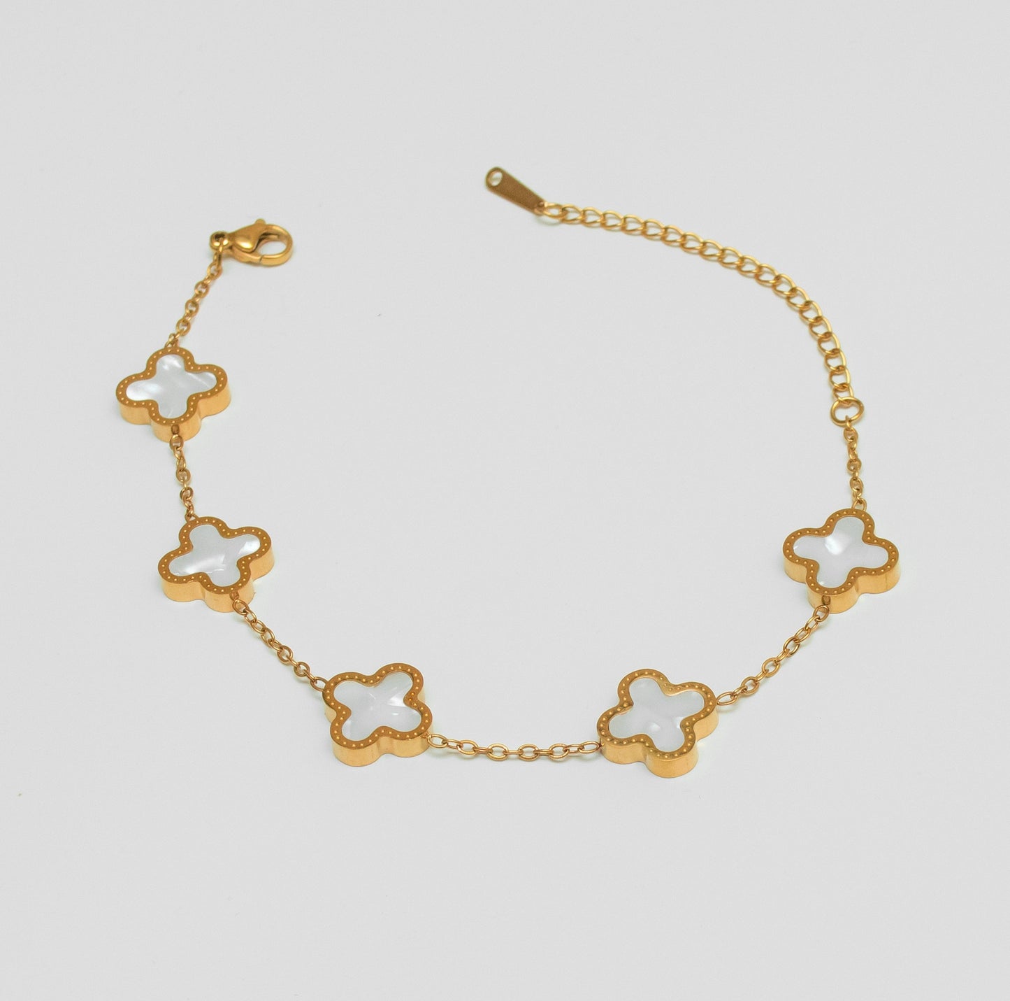 Gold-Plated Clover Bracelets