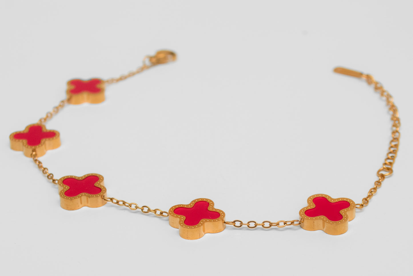 Gold-Plated Clover Bracelets