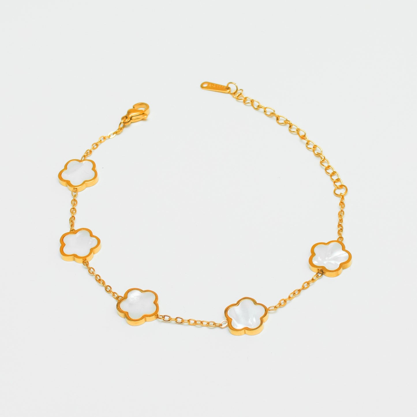 Gold-Plated Clover Bracelets