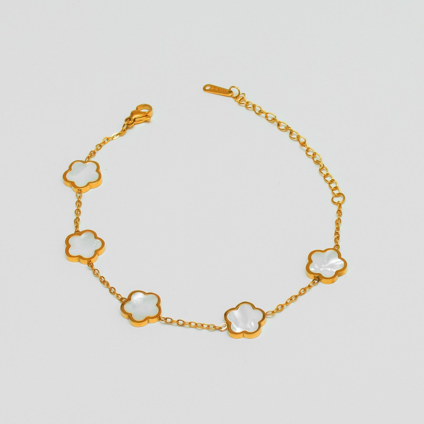 Gold-Plated Clover Bracelets