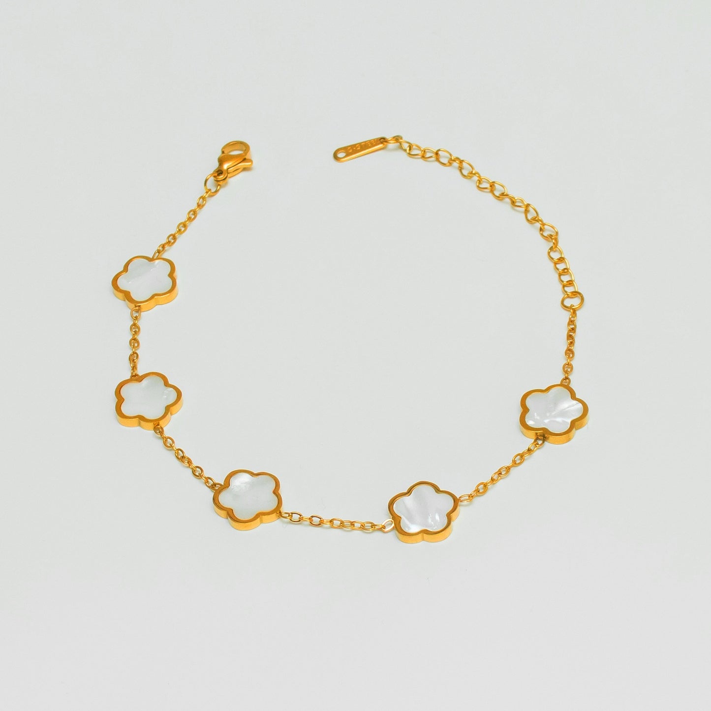 Gold-Plated Clover Bracelets