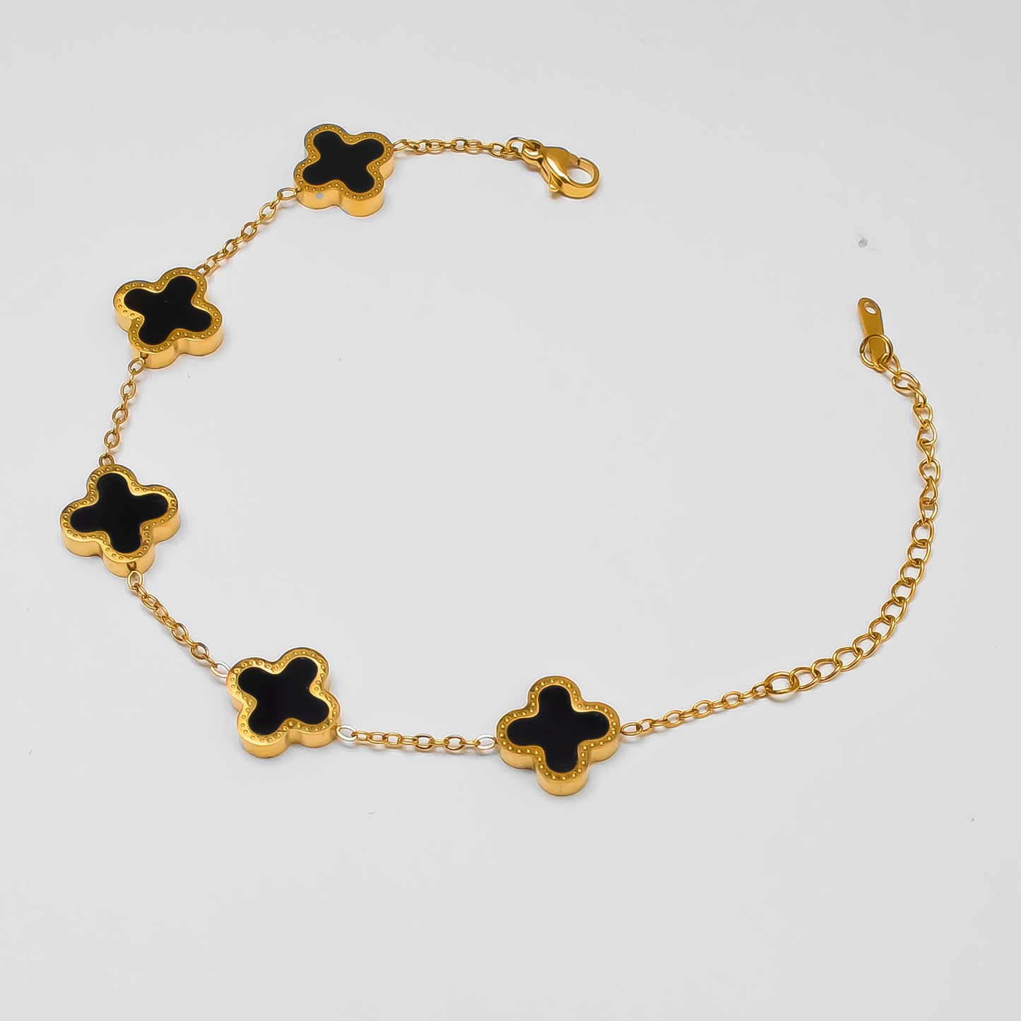 Gold-Plated Clover Bracelets